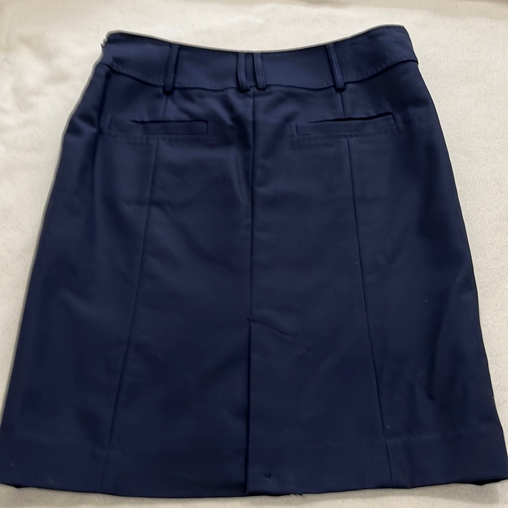 Navy blue pencil skirt
